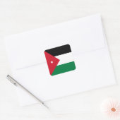 Sticker Carré Drapeau de la Jordanie (Enveloppe)