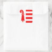 Sticker Carré drapeau de la suisse canton jura (Sac)