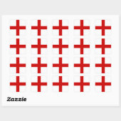 Sticker Carré Drapeau de l'Angleterre (Feuille)