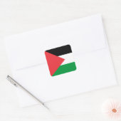 Sticker Carré Drapeau de l'État de Palestine (Enveloppe)