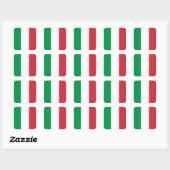 Sticker Carré Drapeau de l'Italie (Feuille)