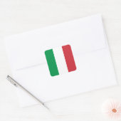 Sticker Carré Drapeau de l'Italie (Enveloppe)