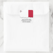 Sticker Carré Drapeau de Malte (Sac)