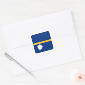 Sticker Carré Drapeau de Nauru (Enveloppe)