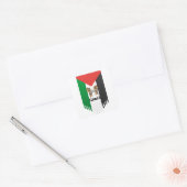 Sticker Carré Drapeau de Palestine (Enveloppe)