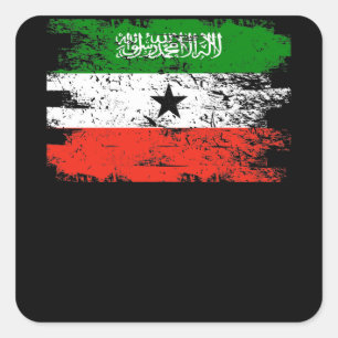 Sticker Carré Drapeau de pays de cadeau de chemise de Somaliland