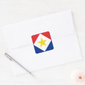 Sticker Carré Drapeau de Saba (Enveloppe)