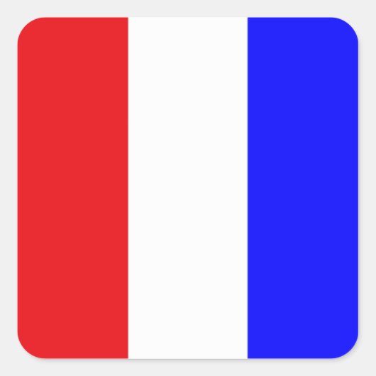 Sticker Carré Drapeau de signaux de code "T" (Tango) (Devant)