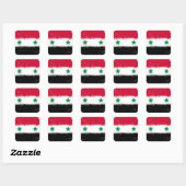 Sticker Carré Drapeau de Syrie (Feuille)