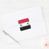 Sticker Carré Drapeau de Syrie (Enveloppe)