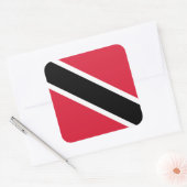 Sticker Carré Drapeau de Trinité-et-Tobago, Trinité-et-Tobago (Enveloppe)