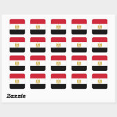 Sticker Carré Drapeau d'Egyptian (Feuille)