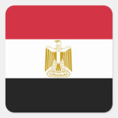 Sticker Carré Drapeau d'Egyptian (Devant)