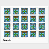 Sticker Carré Drapeau Derbyshire (Feuille)