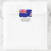 Sticker Carré Drapeau des îles Caïmans (Sac)