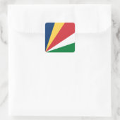 Sticker Carré Drapeau des Seychelles (Sac)