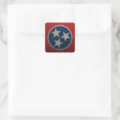 Sticker Carré Drapeau d'état du Tennessee (Sac)