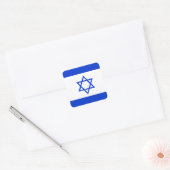 Sticker Carré Drapeau d'Israël (Enveloppe)