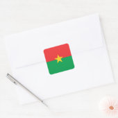 Sticker Carré Drapeau du Burkina Faso patriotique (Enveloppe)
