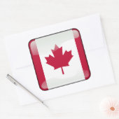 Sticker Carré Drapeau du Canada (Enveloppe)