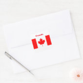Sticker Carré Drapeau du Canada (Enveloppe)