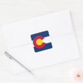 Sticker Carré Drapeau du Colorado (Enveloppe)