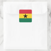 Sticker Carré Drapeau du Ghana (Sac)