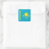 Sticker Carré Drapeau du Kazakhstan (Sac)
