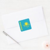 Sticker Carré Drapeau du Kazakhstan (Enveloppe)