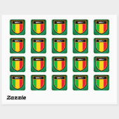 Sticker Carré Drapeau du Mali (Feuille)