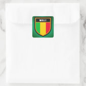 Sticker Carré Drapeau du Mali (Sac)