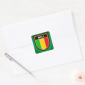 Sticker Carré Drapeau du Mali (Enveloppe)
