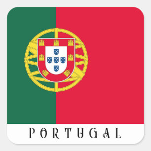 Sticker Carré Drapeau du Portugal pour jour férié au Portugal