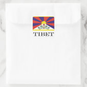 Sticker Carré Drapeau du Tibet - Drapeau du lion des neiges (Sac)