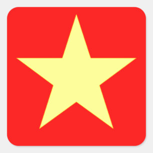 Sticker Carré Drapeau du Vietnam