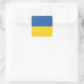 Sticker Carré Drapeau d'Ukraine (Sac)