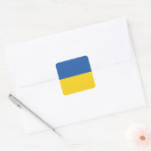 Sticker Carré Drapeau d'Ukraine (Enveloppe)