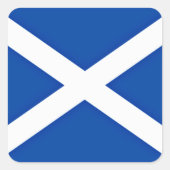 Sticker Carré Drapeau écossais (Devant)