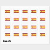 Sticker Carré Drapeau Espagne (Feuille)