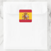 Sticker Carré Drapeau espagnol (Sac)