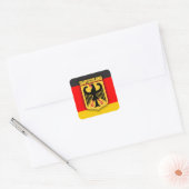 Sticker Carré Drapeau et armoiries de Deutschland (Enveloppe)