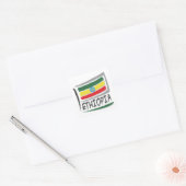 Sticker Carré Drapeau Ethiopie Pride X (Enveloppe)