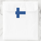 Sticker Carré Drapeau finlandais (Sac)