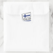 Sticker Carré Drapeau Finlande Pride X (Sac)