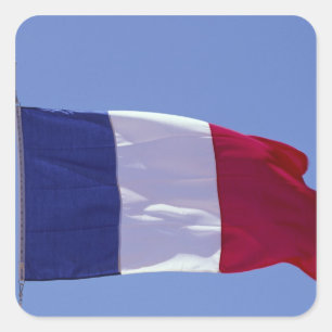 Sticker Carré Drapeau français