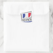 Sticker Carré Drapeau France Pride X (Sac)
