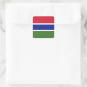 Sticker Carré Drapeau Gambie (Sac)