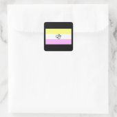 Sticker Carré Drapeau Gay Twink Pride (Sac)