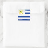 Sticker Carré Drapeau glacé uruguayen (Sac)
