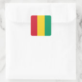 Sticker Carré Drapeau Guinée (Sac)
